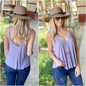 Infinity Raine Tops - ✨LAST ONE✨Lavender ribbed knit swing top Infinity Raine Tops - ✨LAST ONE✨Lavender ribbed knit swing top